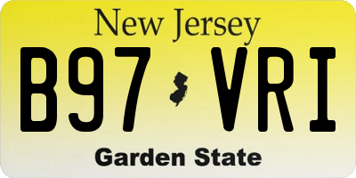 NJ license plate B97VRI