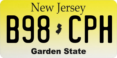 NJ license plate B98CPH