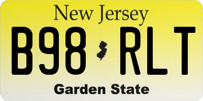 NJ license plate B98RLT