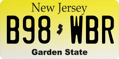 NJ license plate B98WBR