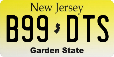 NJ license plate B99DTS