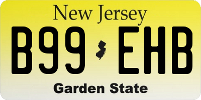 NJ license plate B99EHB
