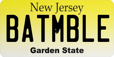 NJ license plate BATMBLE
