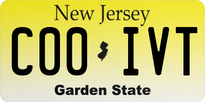 NJ license plate C00IVT