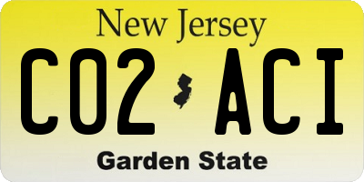 NJ license plate C02ACI