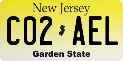 NJ license plate C02AEL