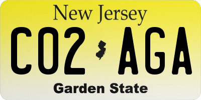 NJ license plate C02AGA