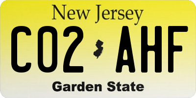 NJ license plate C02AHF