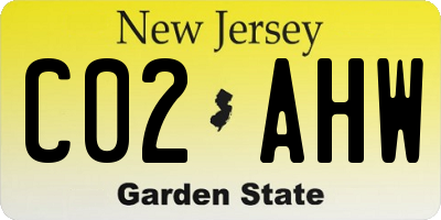 NJ license plate C02AHW