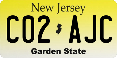 NJ license plate C02AJC