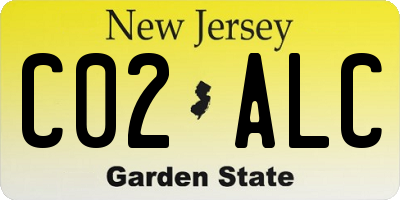 NJ license plate C02ALC