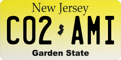 NJ license plate C02AMI