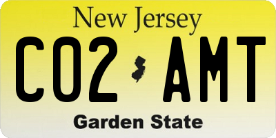 NJ license plate C02AMT