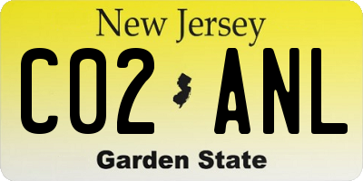 NJ license plate C02ANL