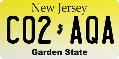 NJ license plate C02AQA