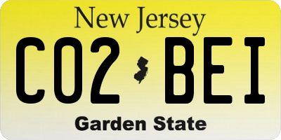 NJ license plate C02BEI
