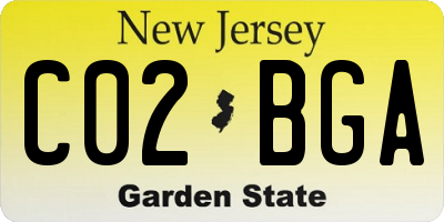 NJ license plate C02BGA