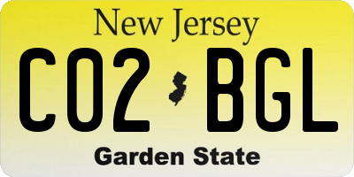 NJ license plate C02BGL