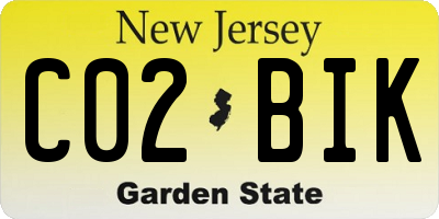 NJ license plate C02BIK