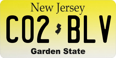 NJ license plate C02BLV