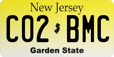 NJ license plate C02BMC