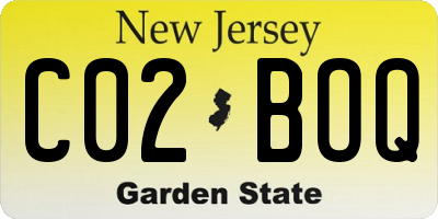 NJ license plate C02BOQ
