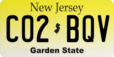 NJ license plate C02BQV