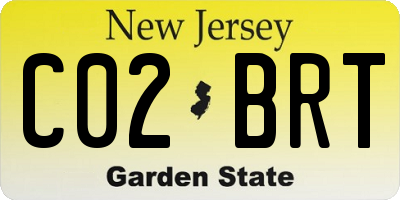 NJ license plate C02BRT