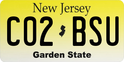 NJ license plate C02BSU
