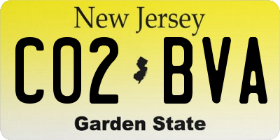 NJ license plate C02BVA
