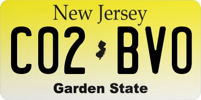 NJ license plate C02BVO