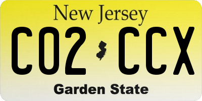 NJ license plate C02CCX