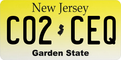 NJ license plate C02CEQ