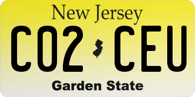 NJ license plate C02CEU