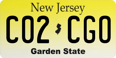 NJ license plate C02CGO