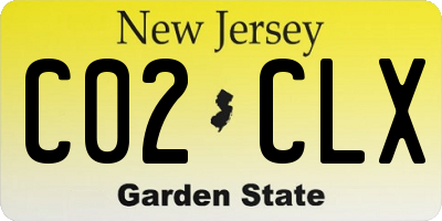 NJ license plate C02CLX