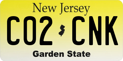 NJ license plate C02CNK