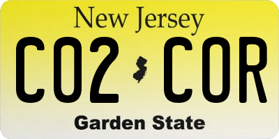 NJ license plate C02COR