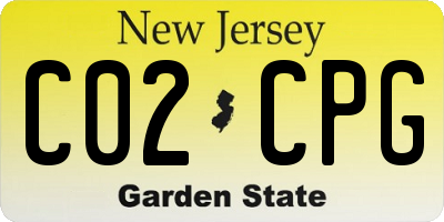 NJ license plate C02CPG