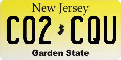 NJ license plate C02CQU