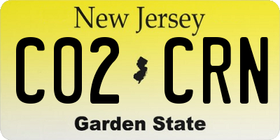 NJ license plate C02CRN