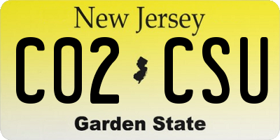 NJ license plate C02CSU