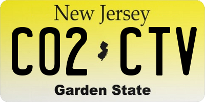 NJ license plate C02CTV