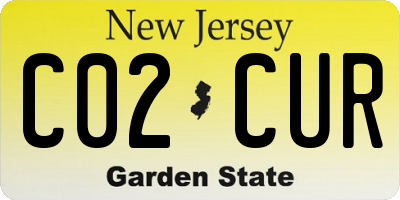 NJ license plate C02CUR