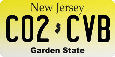 NJ license plate C02CVB