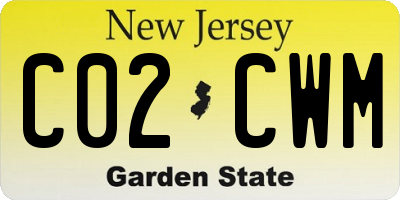 NJ license plate C02CWM