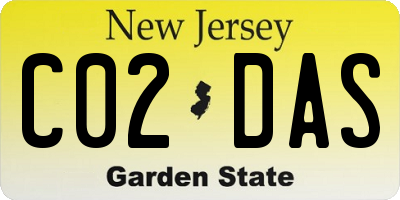 NJ license plate C02DAS