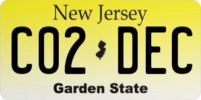 NJ license plate C02DEC