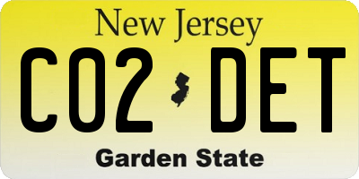 NJ license plate C02DET