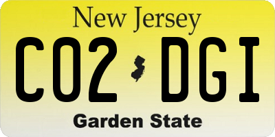 NJ license plate C02DGI